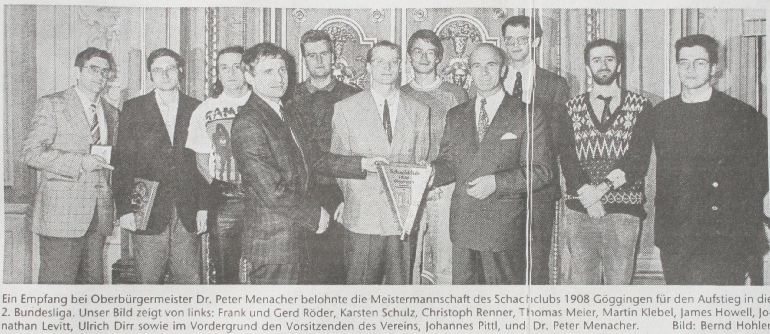 Zeitungsausschnitt Bundesligaaufstieg 1991