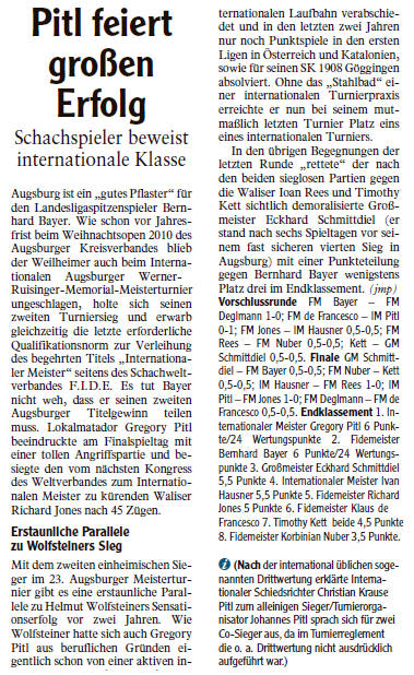 Abschlussbericht Int. Meisterturnier 2011/12